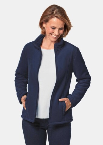Veste en polaire Goldner en bleu : devant