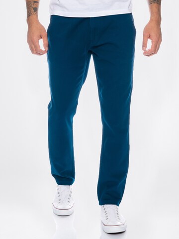 Rock Creek Slim fit Chino Pants in Blue: front