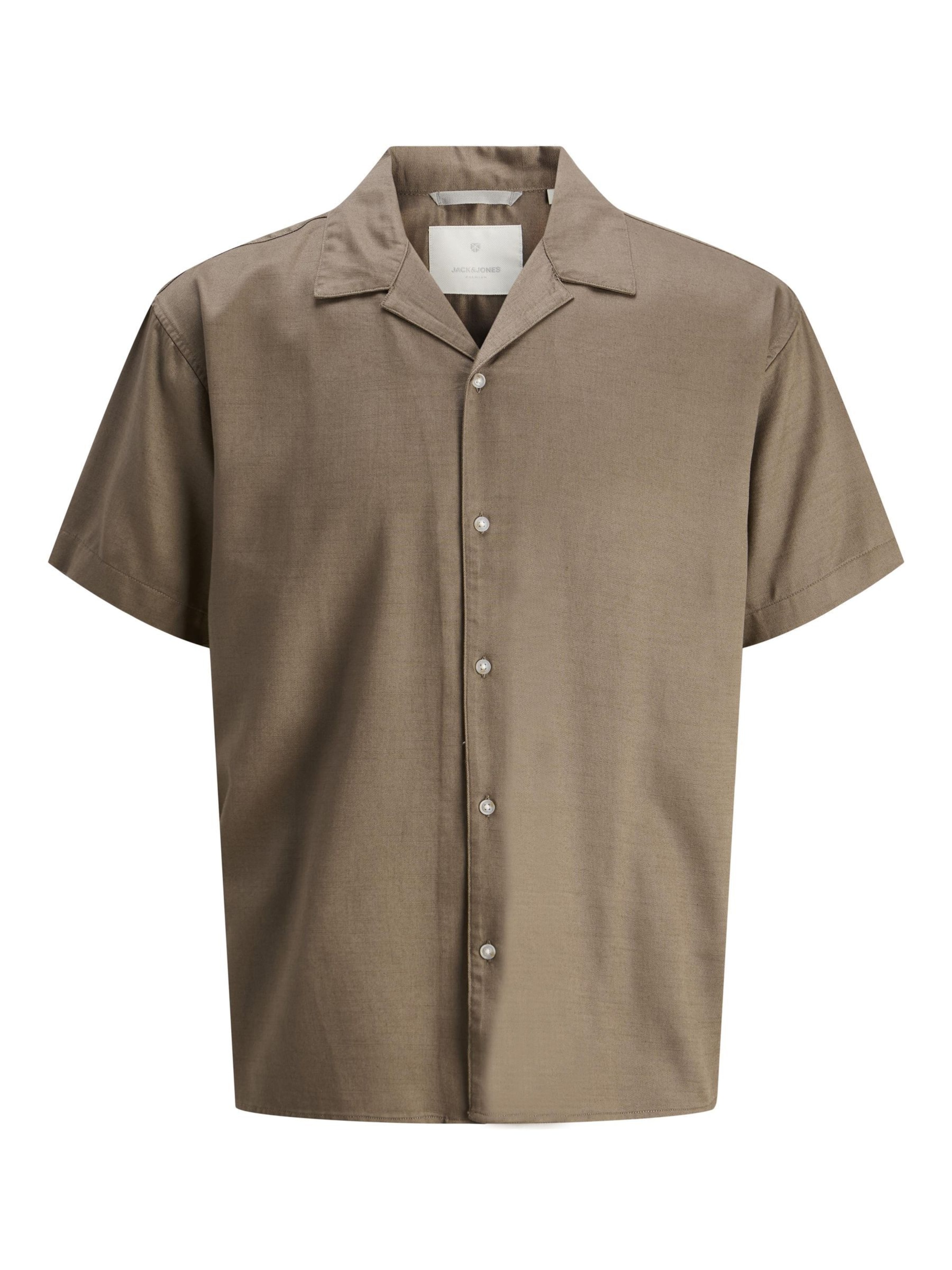 JACK & JONES - Ajuste confortable Camisa en marrón: frente
