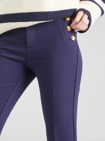 évasé Pantalon à plis GAP en bleu