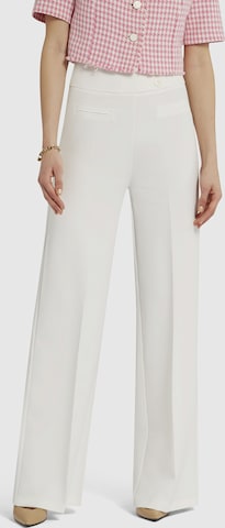 Nicowa Wide leg Broek 'COREANA' in Wit: voorkant