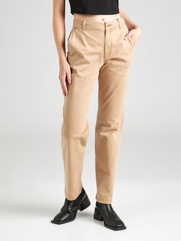 ESPRIT Normální Chino kalhoty – béžová: přední strana