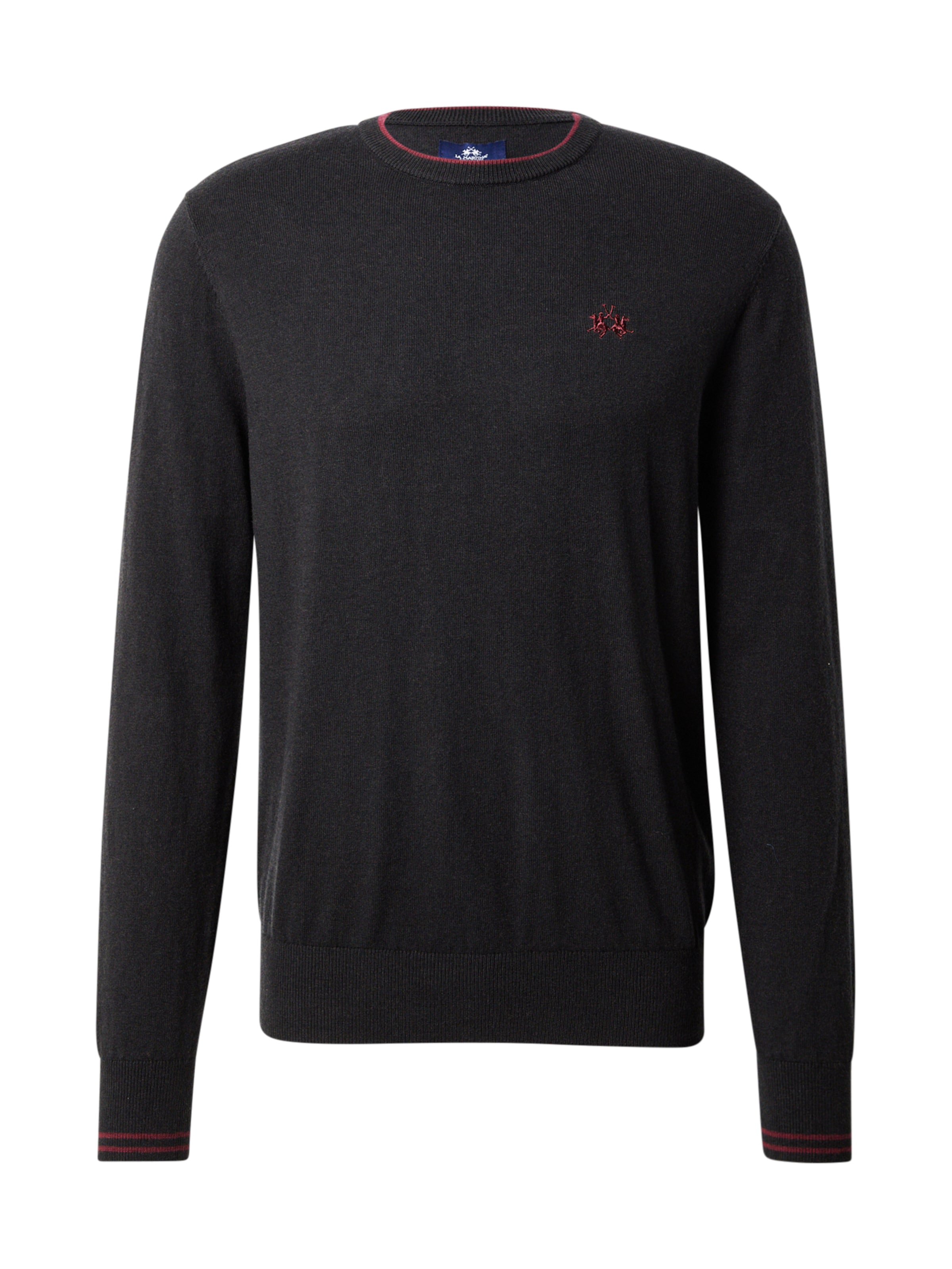 La Martina Tröja i svart: framsida