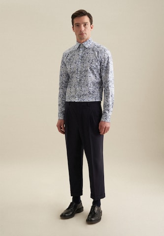 SEIDENSTICKER Slim fit Zakelijk overhemd in Blauw