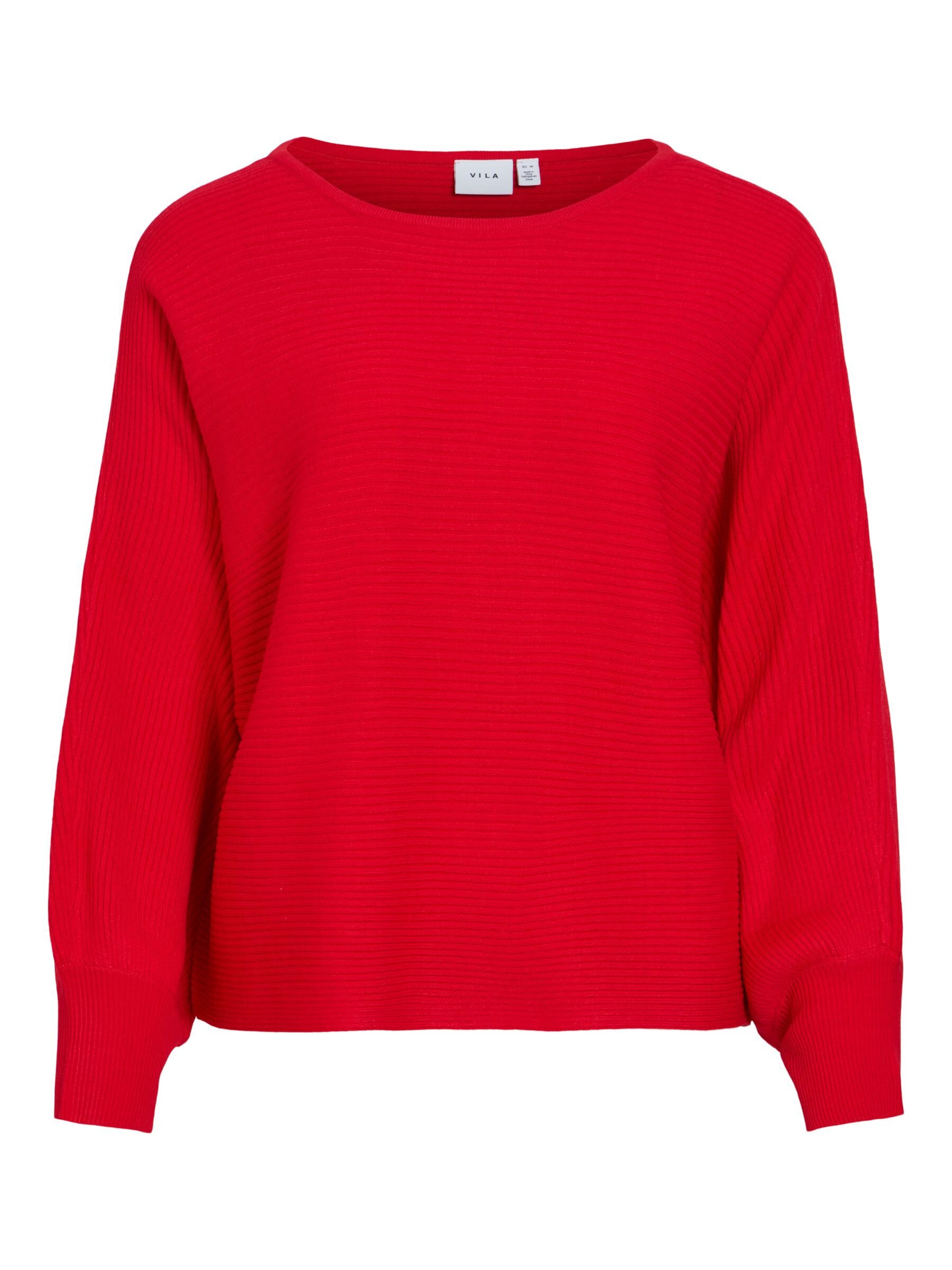 Pull-over 'VIVilja' VILA en rouge : devant