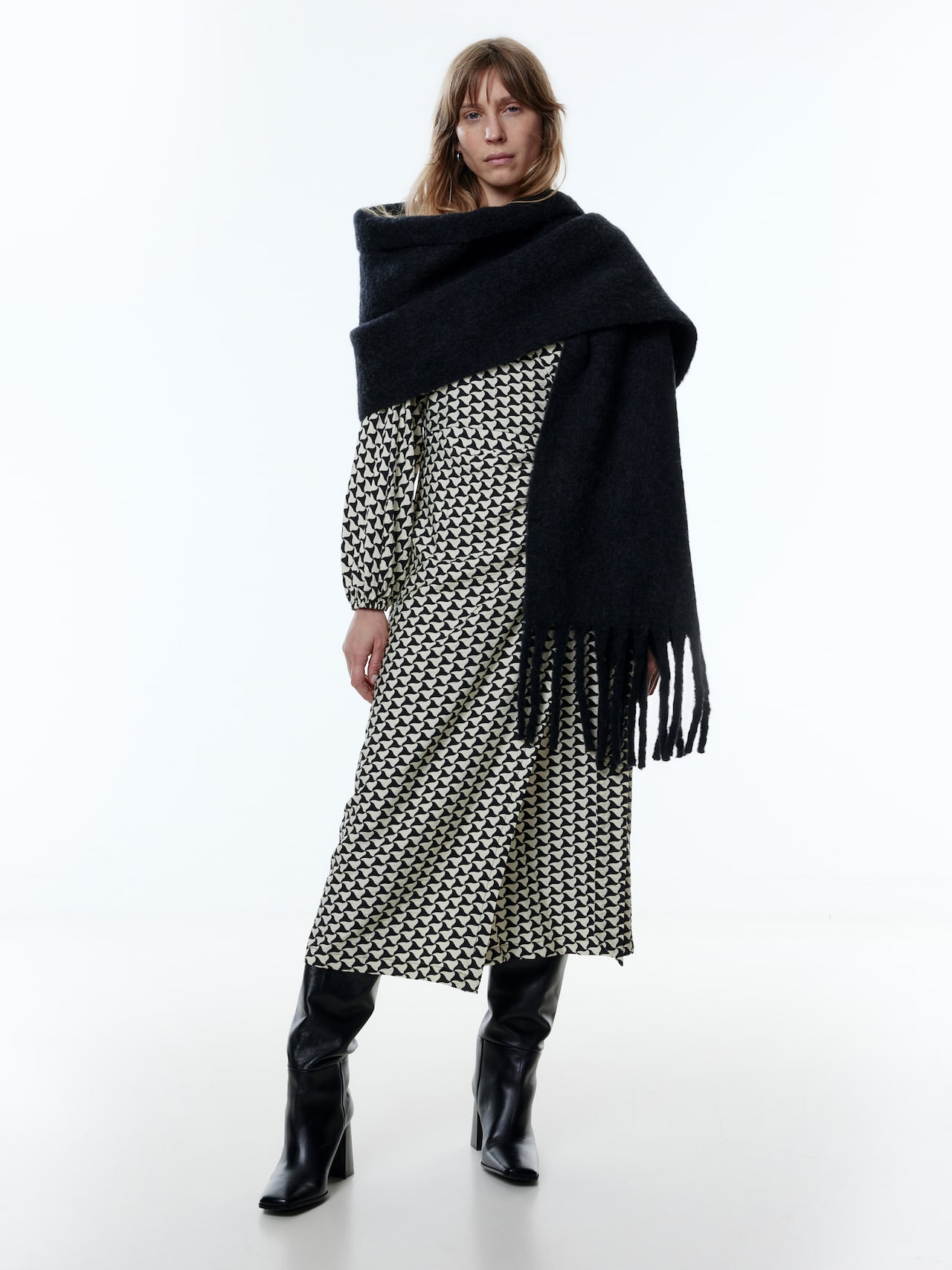 EDITED Producten Jurk 'Oceane' Zwart