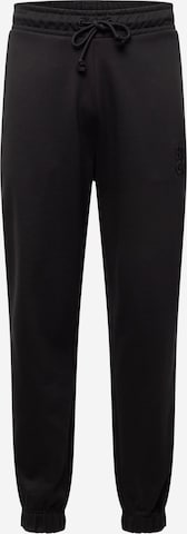 HUGO Red Tapered Trousers 'Dchard' in Black: front