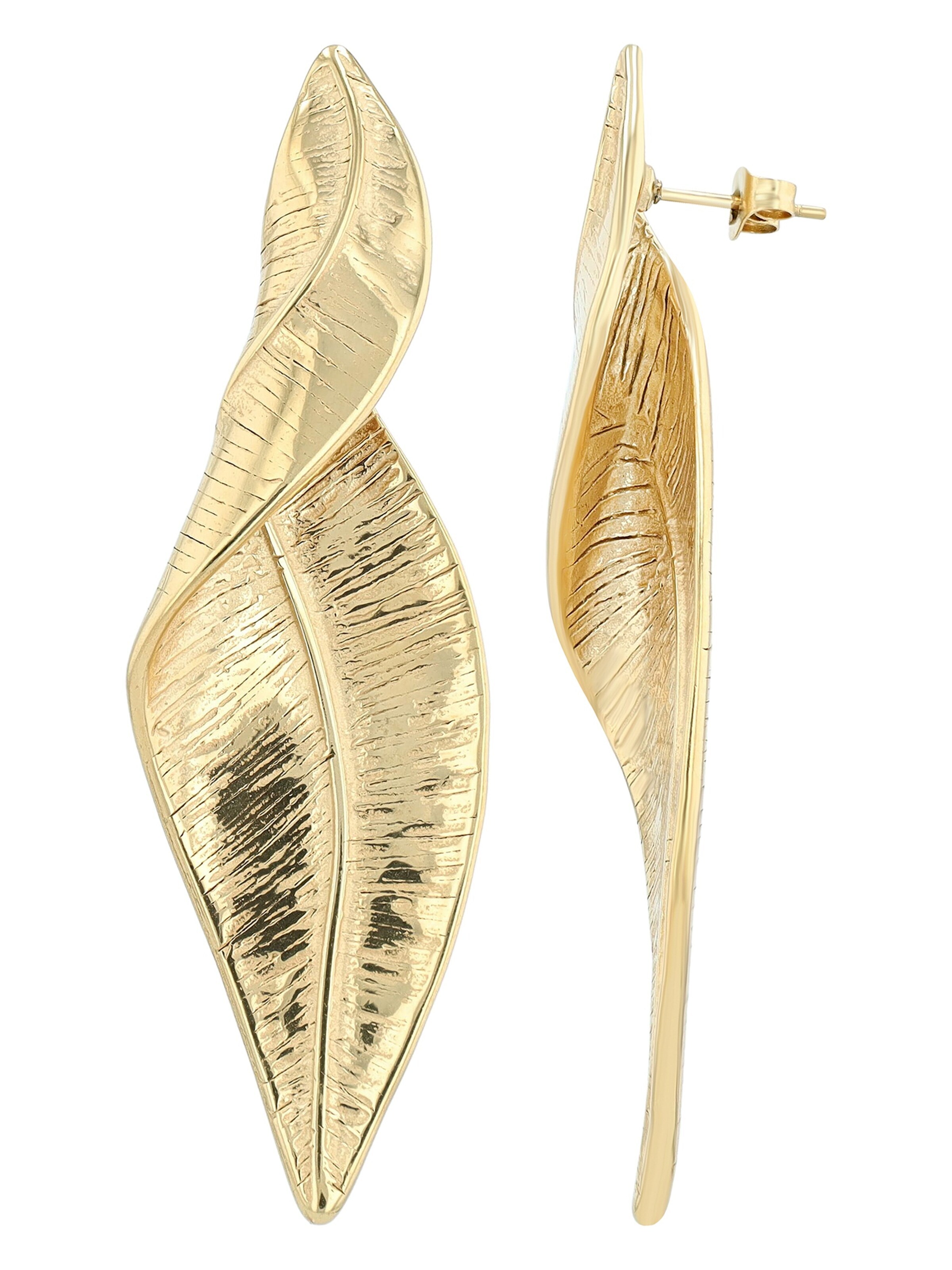 Akzent Ohrringe 'Valka, silberfarbig, langlebig'‌‌‌‌‌‌‌ in Gold