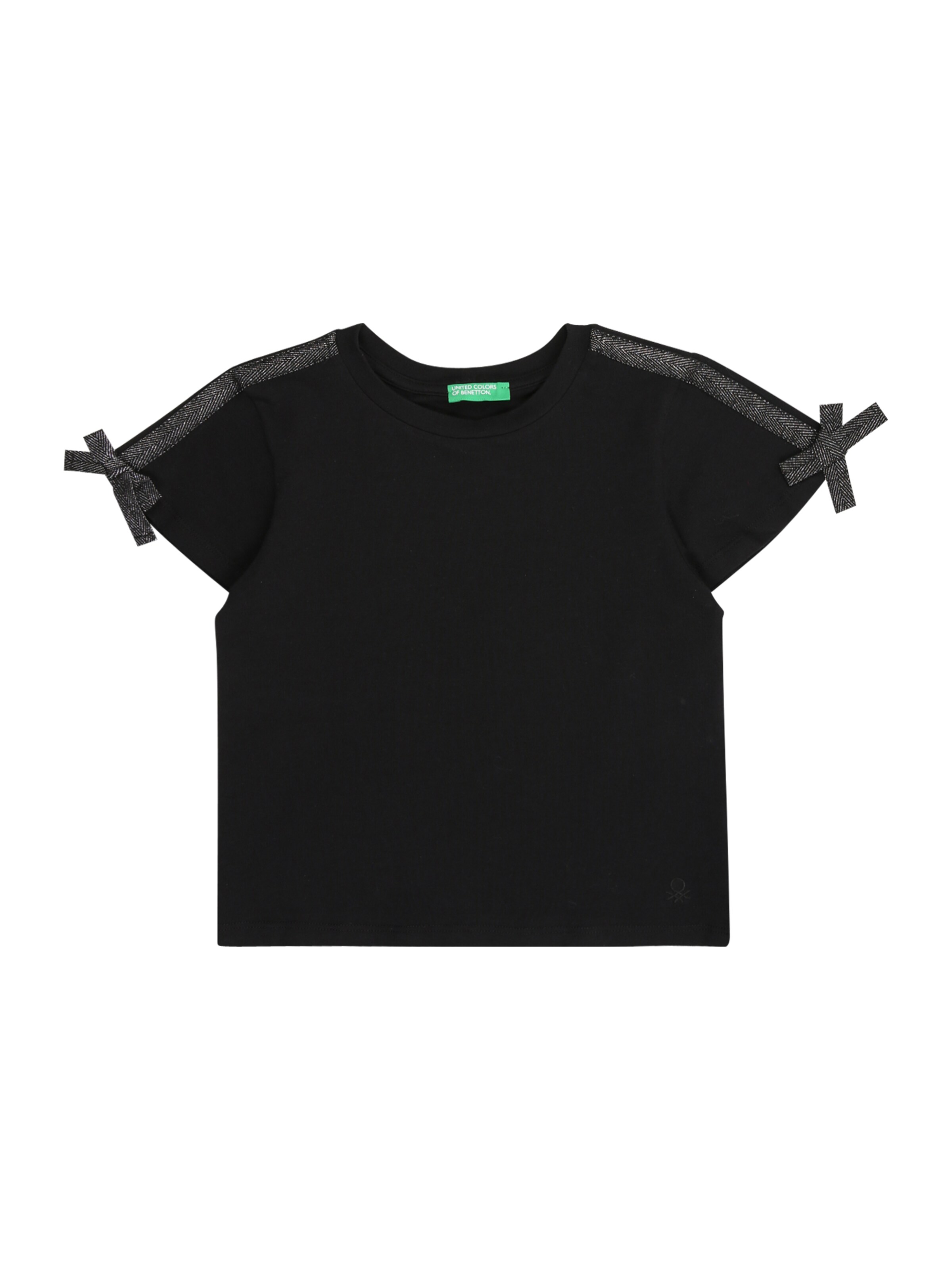 melns UNITED COLORS OF BENETTON T-Krekls: no priekšpuses