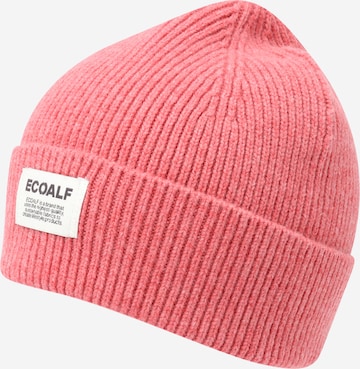 ECOALF Beanie in Pink: front