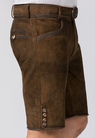 STOCKERPOINT regular Bayeriske bukser 'Fred' i brun