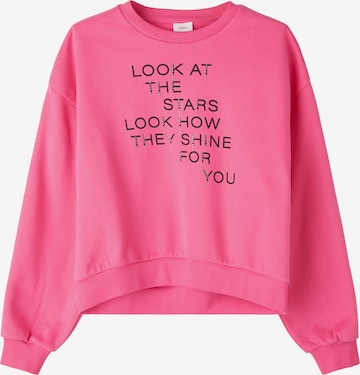 Sweat-shirt s.Oliver en rose : devant