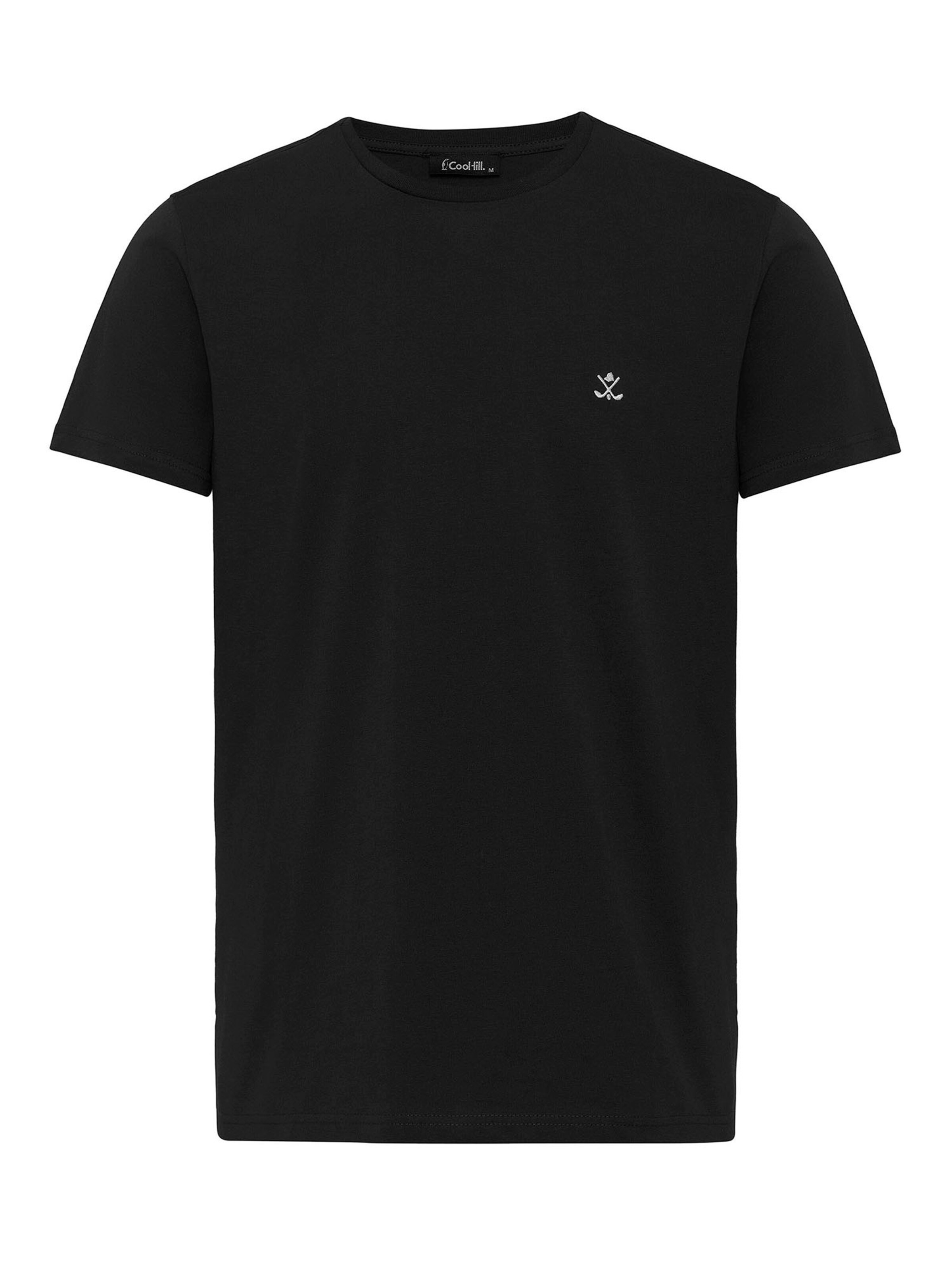 melns Cool Hill T-Krekls 'Antonio': no priekšpuses