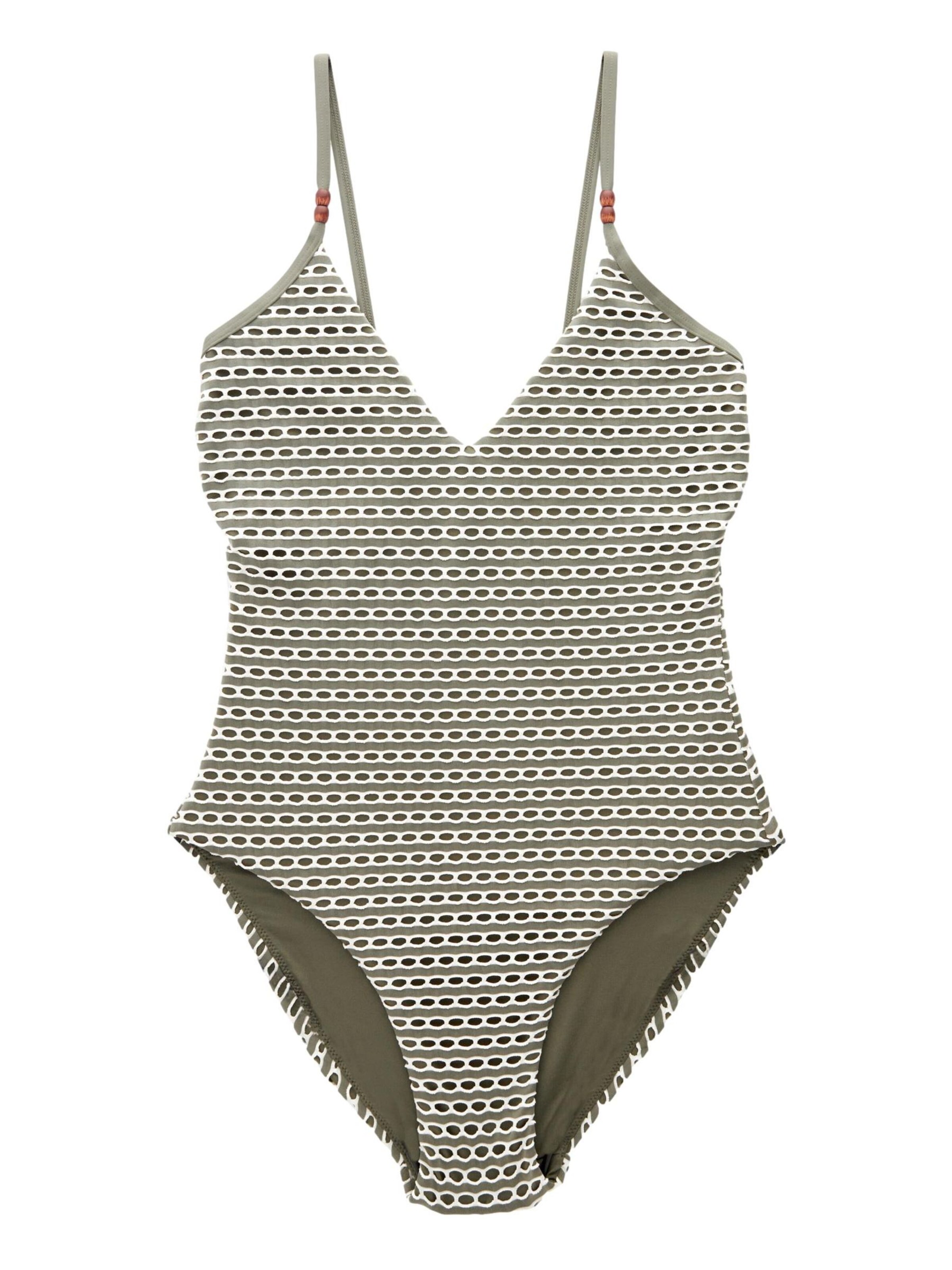 Next T-Shirt Enodelne kopalke | zelena barva: sprednja stran