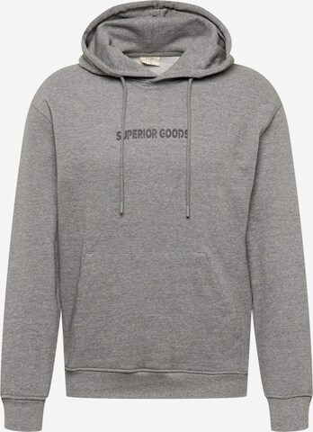 Hailys Men Sweatshirt 'Jens' in Grey: front