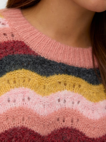 VERO MODA Sweter 'VMDOJ' w kolorze różowy