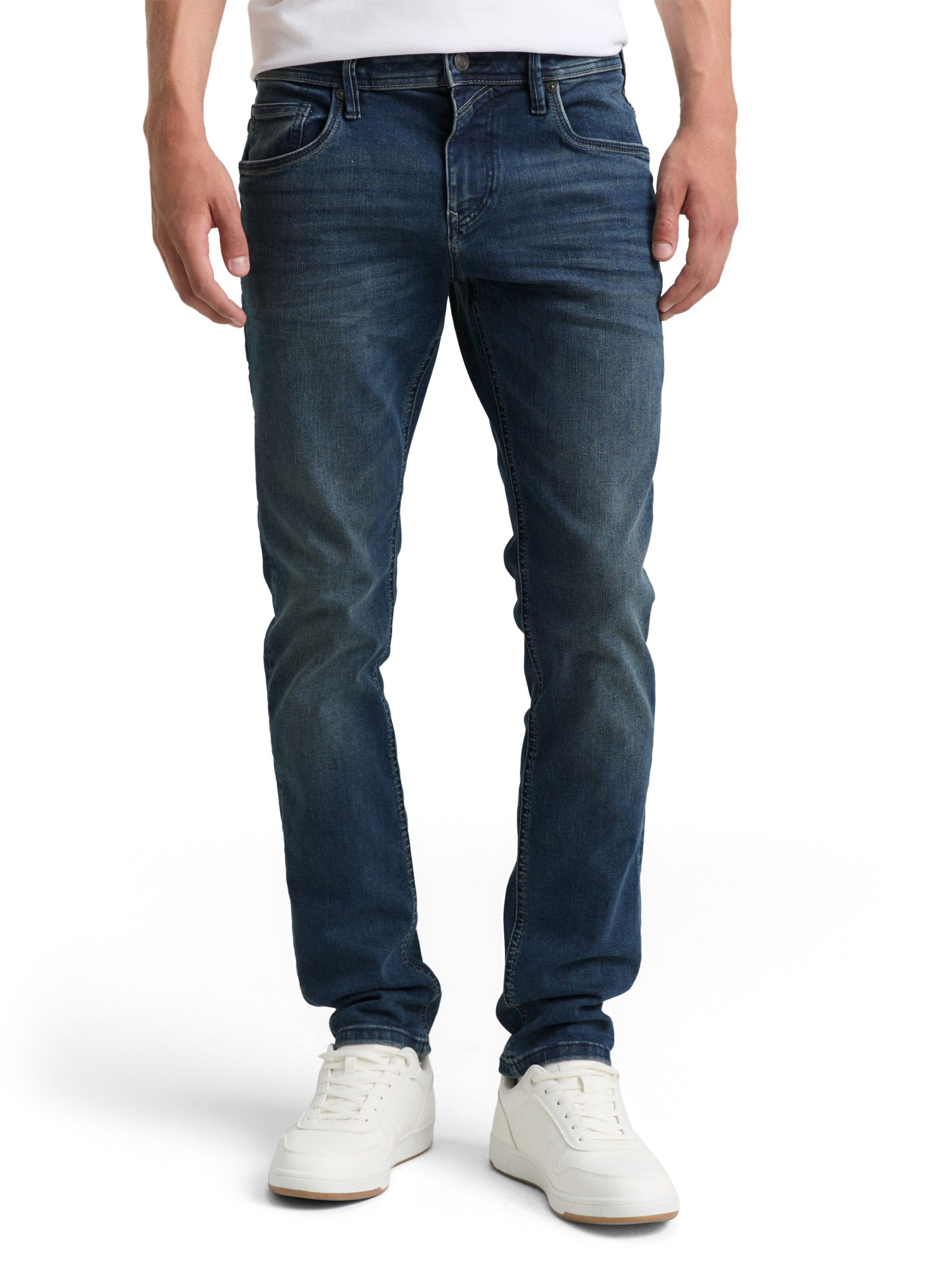 TOM TAILOR DENIM Regular Jeans 'Aedan' in Blauw: voorkant