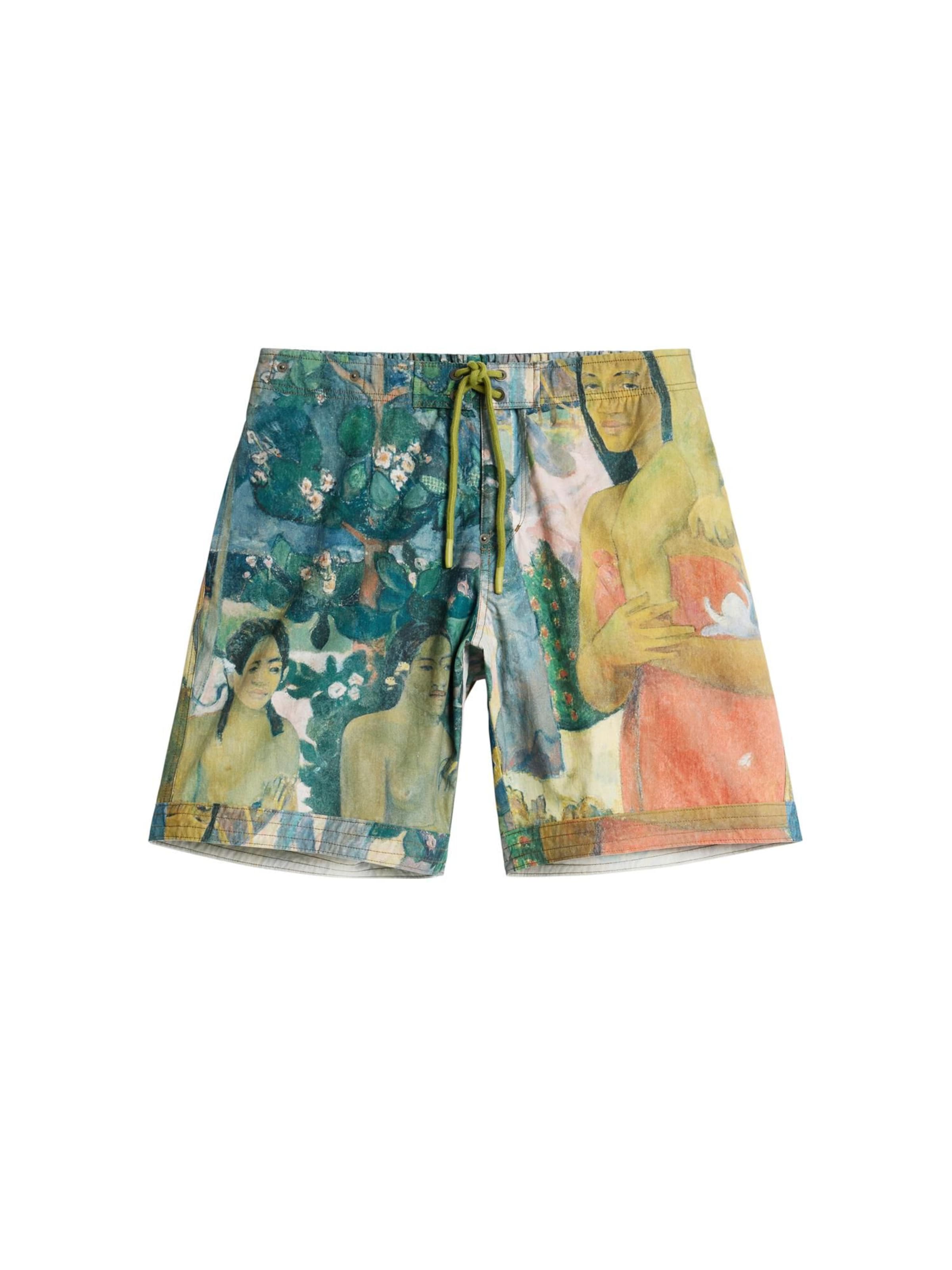 Desigual Plavecké šortky 'Gaugin' – červená: přední strana