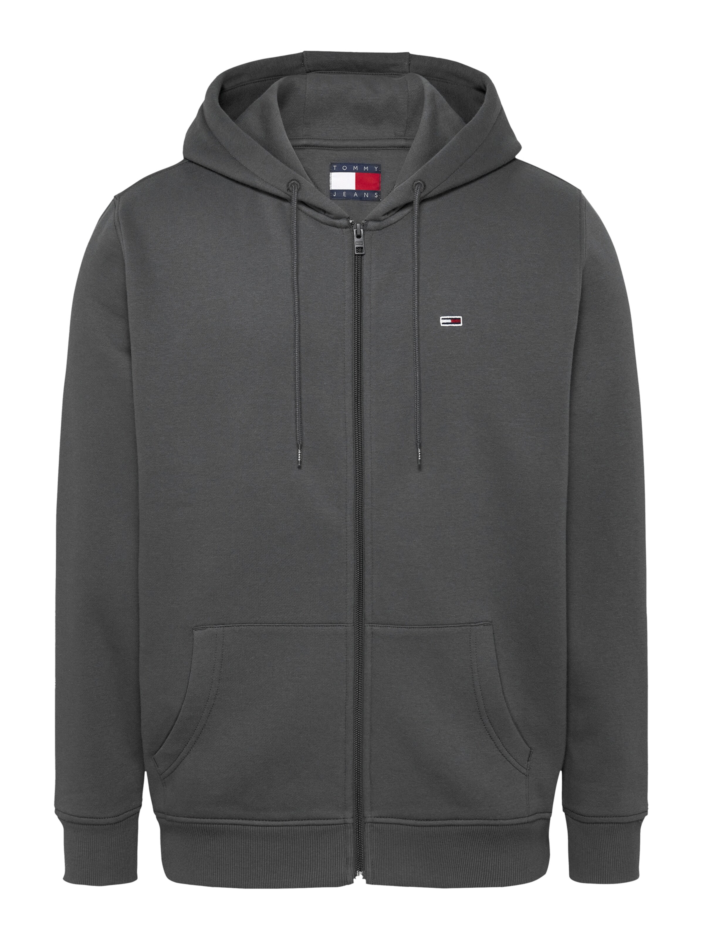 Tommy Jeans Ζακέτα φούτερ σε γκρι: μπροστά