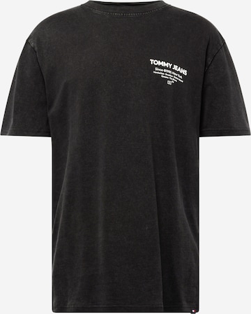 Tommy Jeans Tričko 'Essential' – černá: přední strana