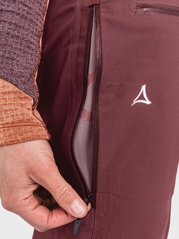 Schöffel Regular Outdoor trousers 'Pizac' in Red