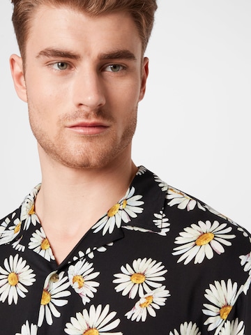 JACK & JONES Comfort Fit Košeľa - Čierna