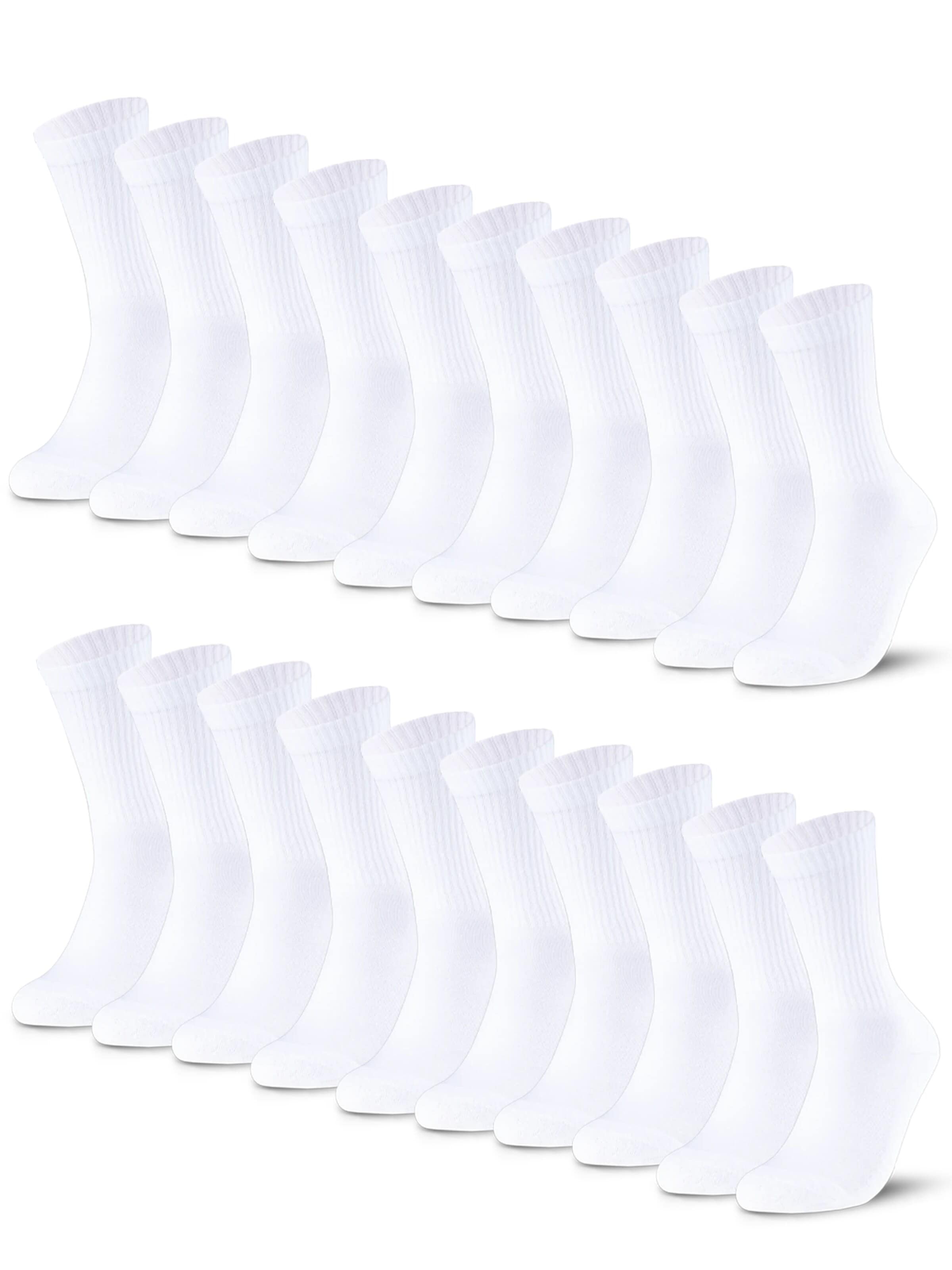 sockenkauf24 Athletic Socks in White