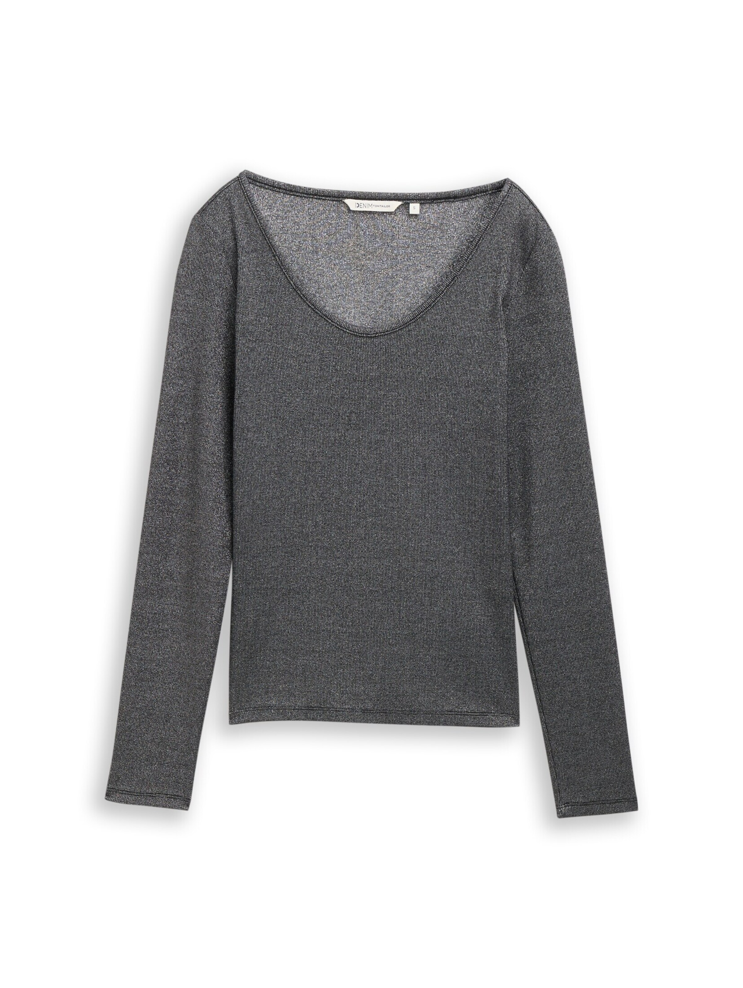 T-shirt TOM TAILOR DENIM en noir : devant