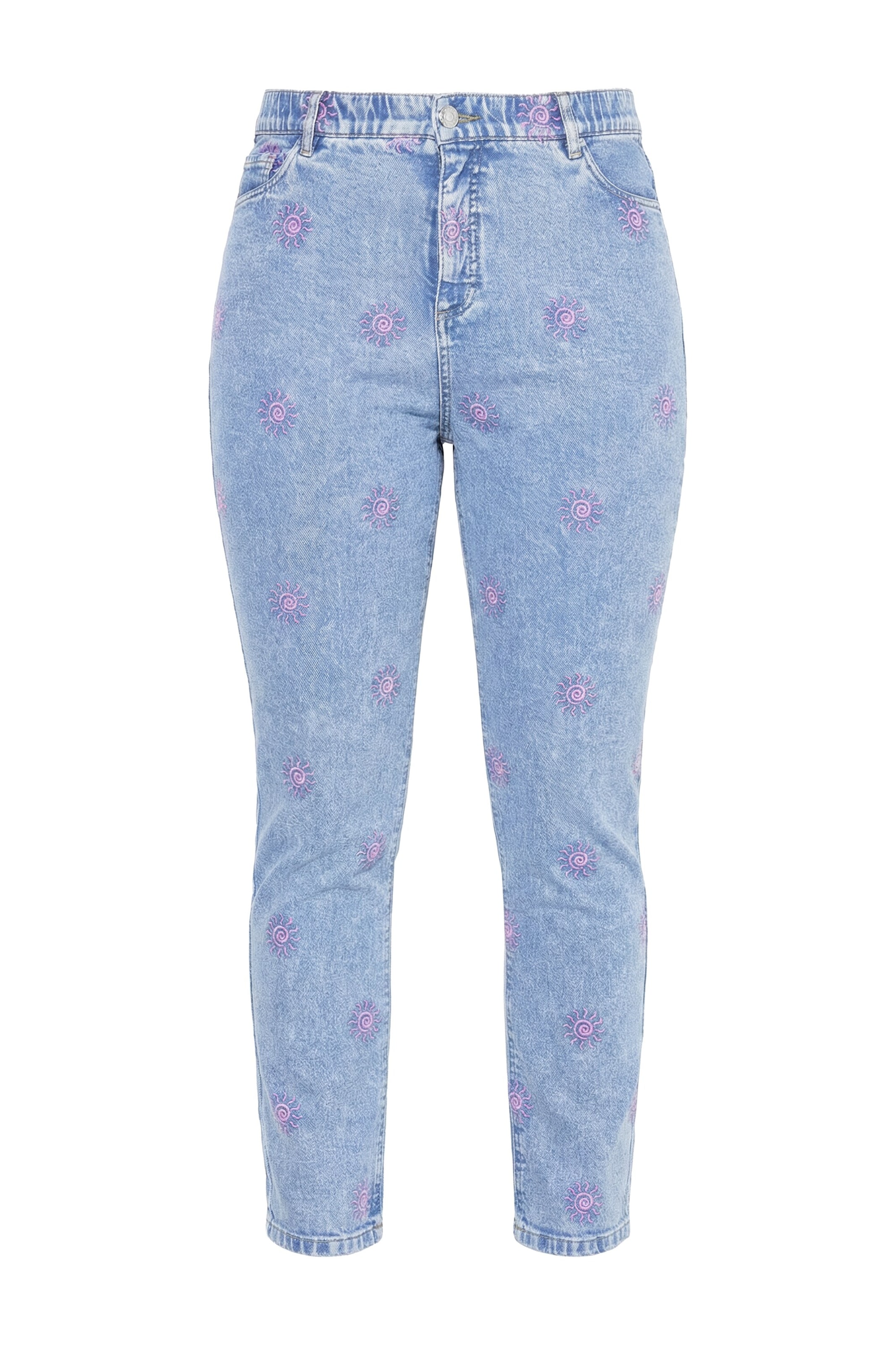 Studio Untold Slimfit Jeans in Blauw: voorkant