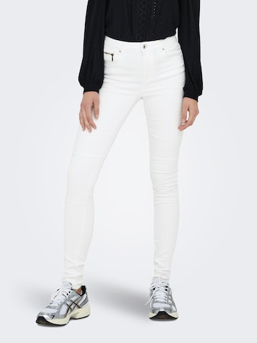 Skinny Jeans 'DAISY' de la ONLY pe alb: față