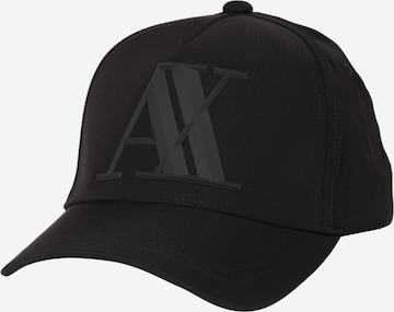 ARMANI EXCHANGE Baseball Cap – černá: přední strana