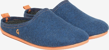 Gottstein Pantolette 'Wool Slide-In' in Blau: Vorderseite