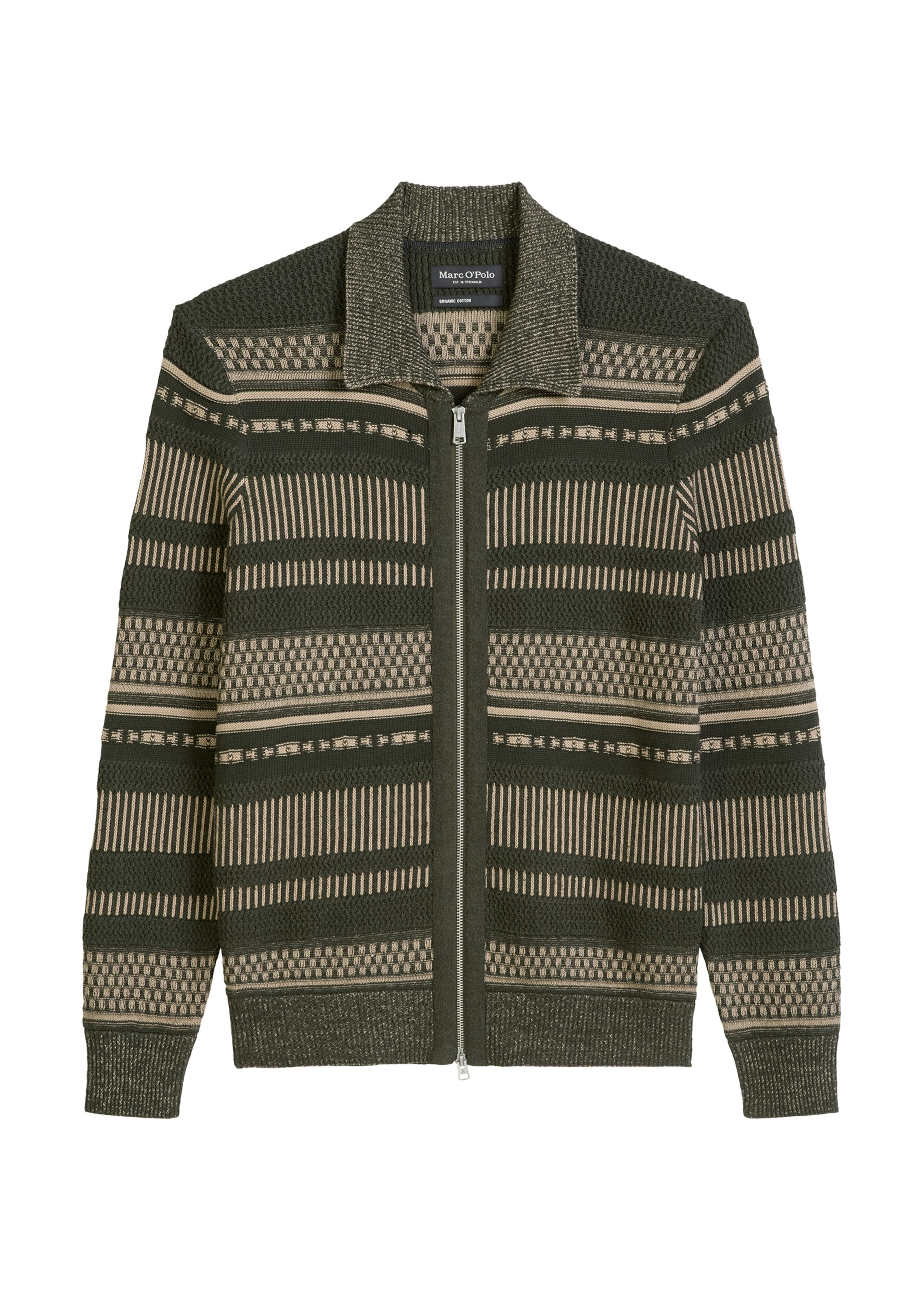 Marc O'Polo Strickjacke in Grün: Vorderseite