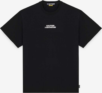T-Shirt IUTER en noir : devant