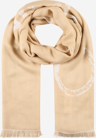 Calvin Klein Scarf in Beige: front