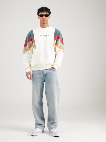 Sweat-shirt 'SEATTLE' Kaotiko en blanc