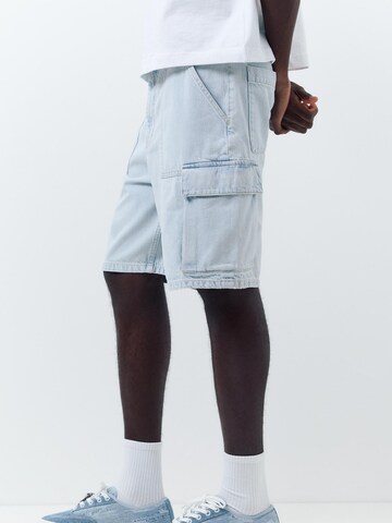 Pull&Bear Baggy Cargo jeans in Blue