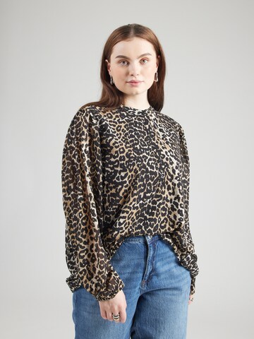 Camicia da donna 'CARPARULA' di ONLY Carmakoma in marrone: frontale