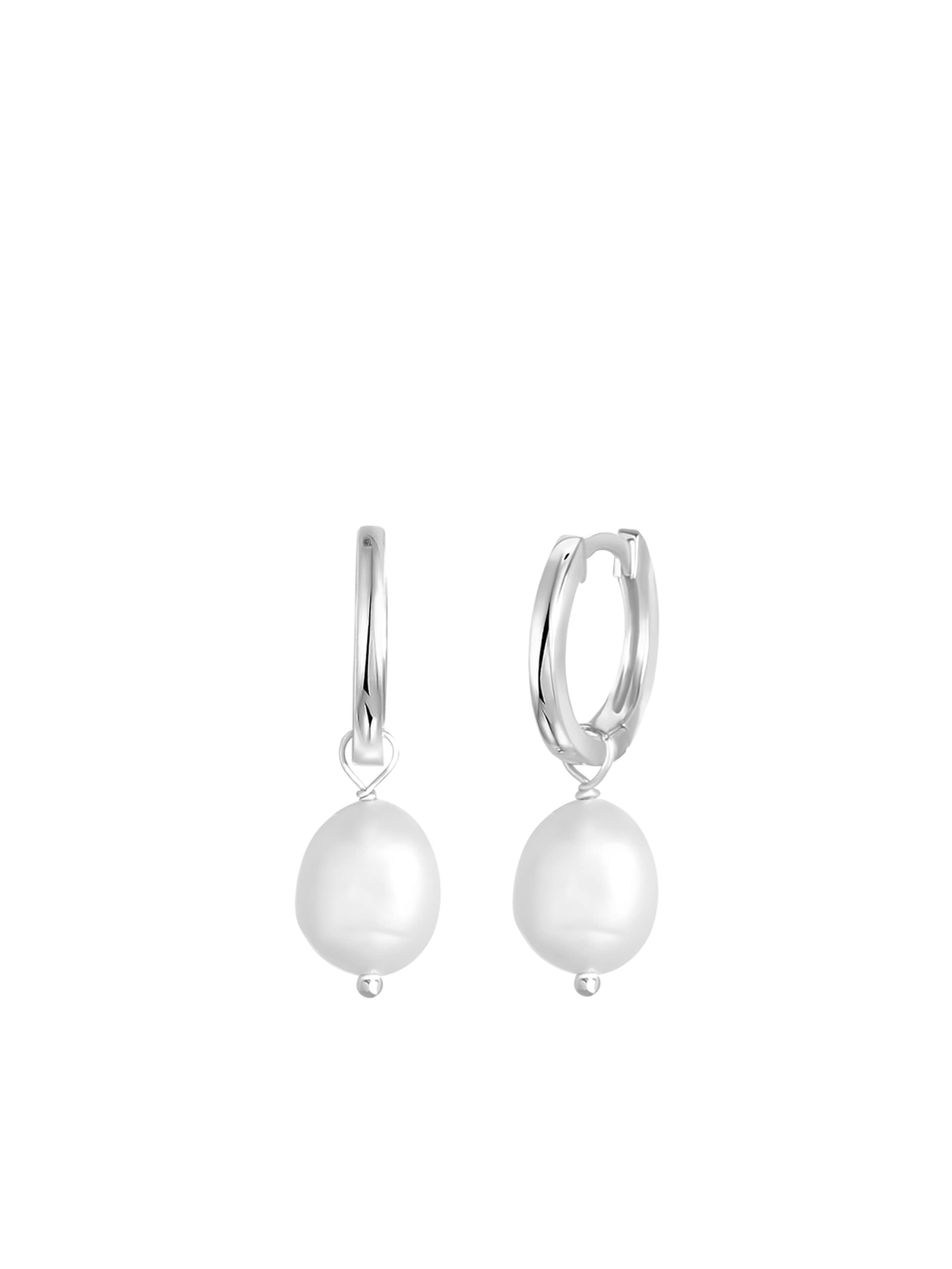 Lucardi Earrings in Silver: front