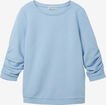 Sweat-shirt TOM TAILOR DENIM en bleu : devant