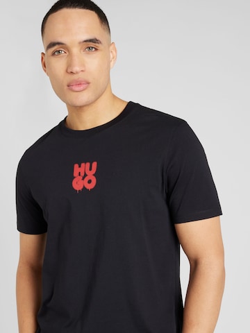 T-Shirt 'Decali' HUGO Red en noir