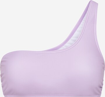 LSCN by LASCANA - Bustier Top de bikini 'Gina' en lila: frente