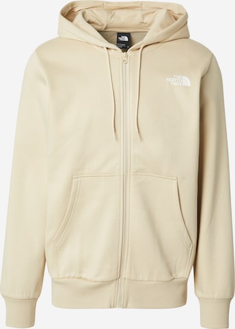 THE NORTH FACE Кофта на молнии 'SIMPLE DOME' в Бежевый: спереди