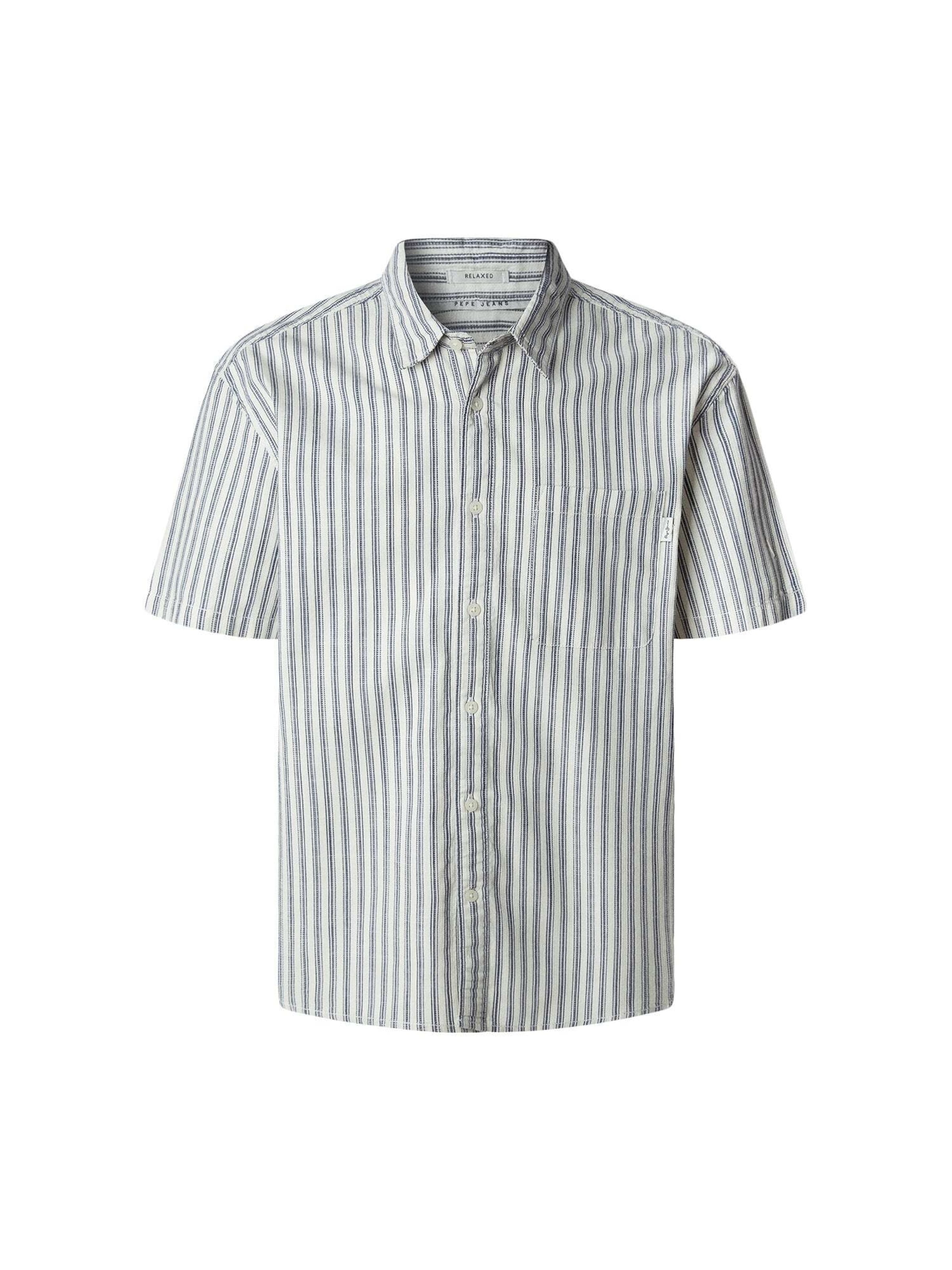 Pepe Jeans Regular Fit Hemd 'Christopher' in Weiß: Vorderseite