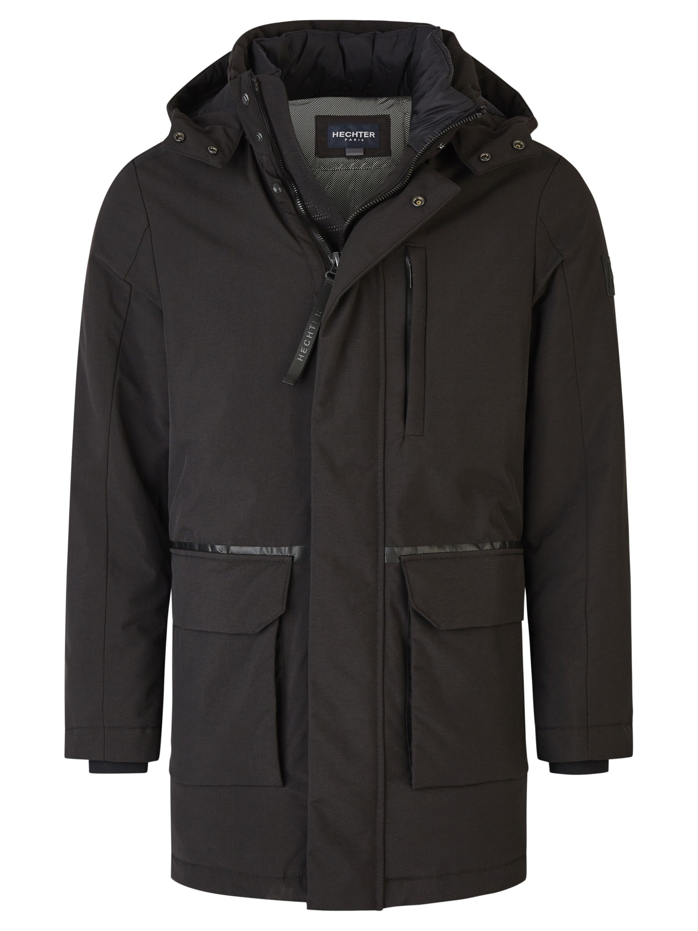 Parka d’hiver HECHTER PARIS en noir : devant