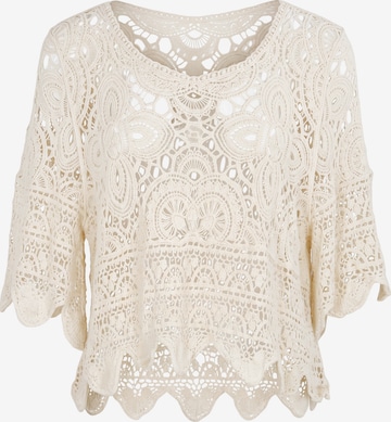 Pull-over IZIA en blanc : devant