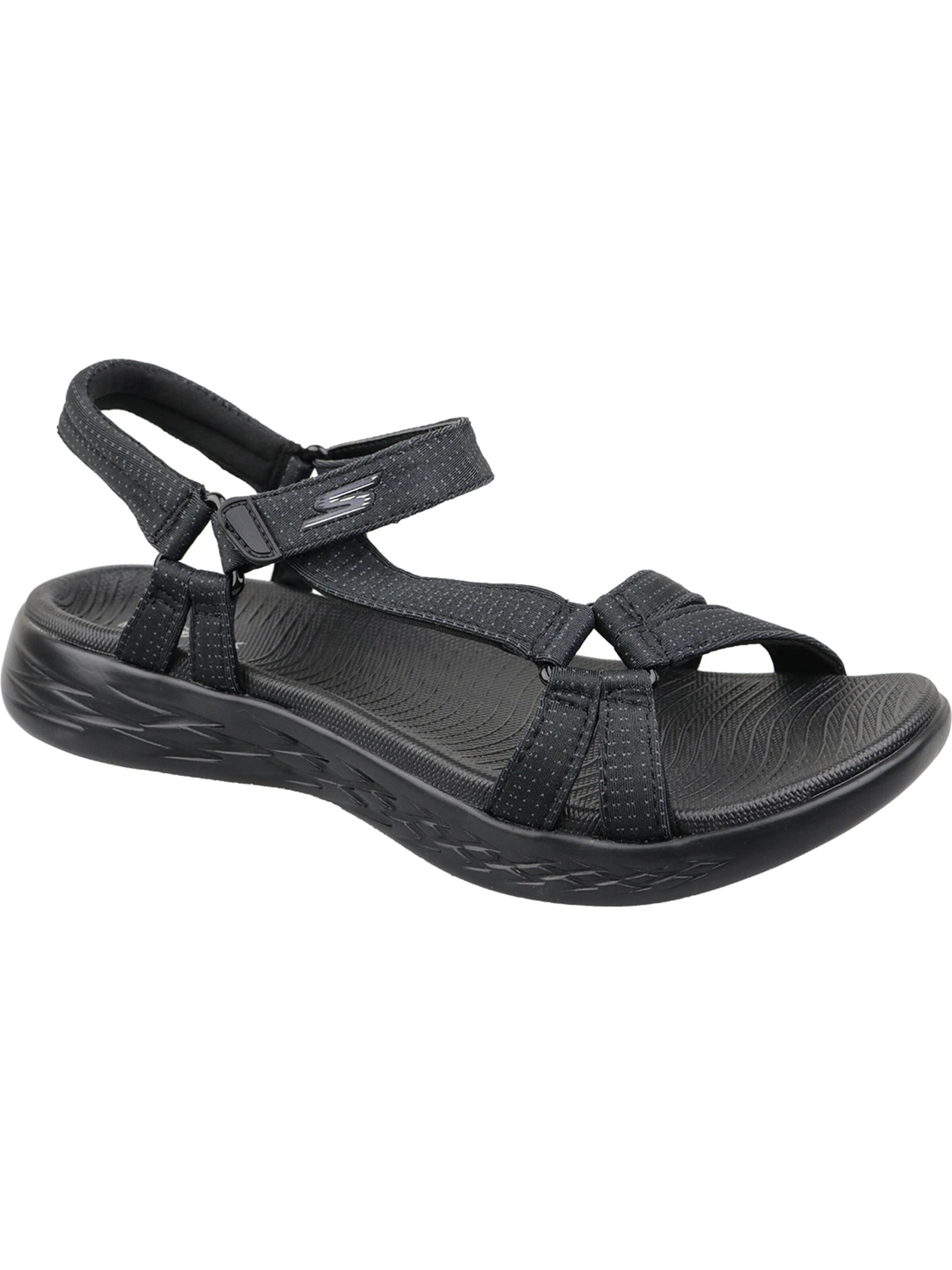 SKECHERS Sandaal 'Skechers On the GO 600 - Brilliancy' in Zwart: voorkant