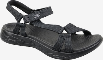 SKECHERS Sandaal 'Skechers On the GO 600 - Brilliancy' in Zwart: voorkant