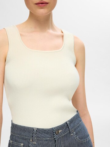 SELECTED FEMME Knitted top 'Jenny' in Beige
