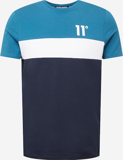 11 Degrees Camisa em navy / azul ciano / branco, Vista do produto